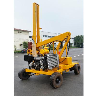 China Highway Guard rail Hydraulic Pile driver dig for 3meter depth for sale