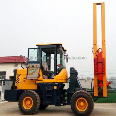 China Full hydraulic highway guardrail sheet pile driver machine for sale