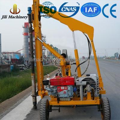 China China Highway safety barrier road guardrail fence post installing steel piling driver machine for sale