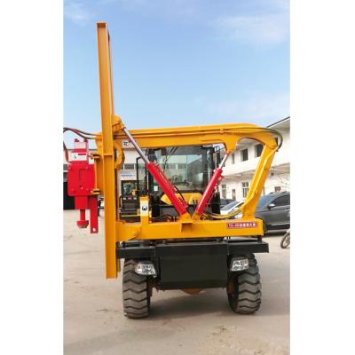 China Vibrating Drop Hammer Pile Driver for Guardrail Installation for sale