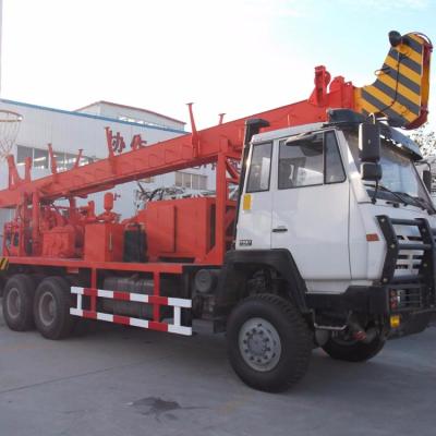 China 300m Deep truck mounted water well borehole mud pump drilling machine for sale en venta