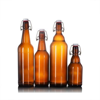 China Wholesale Beverage Juice Bottle JO Liquor Bottle 350ml 500ml 750ml 1L Amber Home Brewing Glass Empty Beverage for sale