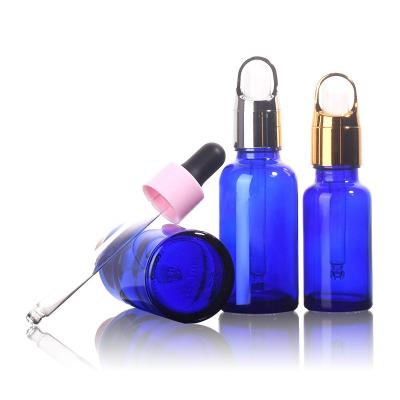 China JO Cosmetic Wholesale 15ml Europe Personal Care Blue Beard Oil Glass Bottle Cosmetic Dropper Bottle Essential Oil With Dropper for sale