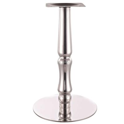 China Durable Stable Stainless Steel Modern Table Furniture Base Metal Dining and Coffee Table Base Bistros Table Leg for sale