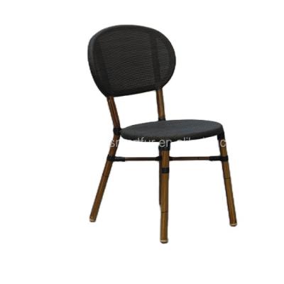 China Durable Aluminum Fabric Chair Popular Imitation Grain Bamboo Chairs for sale