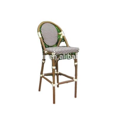 China Modern Outdoor Rattan Bar Restaurant Furniture Aluminum Stacking Umpire Chair for sale