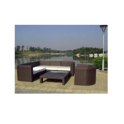 China Outdoor Furniture Waterproof Modern Design Garden Patio Rattan Furniture Set Leisure Sofa Set for sale