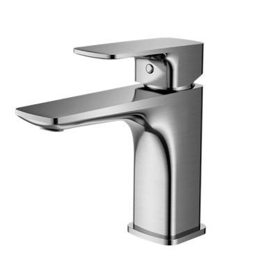 China Metered Faucets Wras, CE Brushed Nickel PVD Faucet Ware Popular Modern Bathroom Faucet Brass à venda