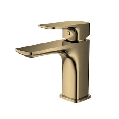 China Best Quality CE Standard Gold Hotel Faucets Bathroom Mixer Tap Brass Metered Faucet à venda