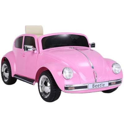 China Ride On Car Toy Beetle Licensed Kids Plastic Ride On Car Toys Pink Ride On Car For Kids for sale