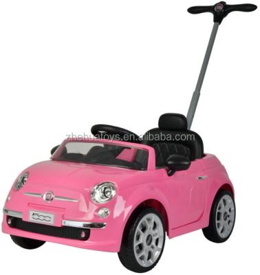 China 2 In 1 Licensed Function Fiat 500 Ride On Car With Push Handle 2018 New Kids Ride On Toys for sale