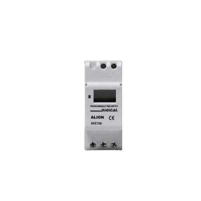 China Weekly DIN Timer Switch ALION AHC15A 230-240VAC 50-60Hz Program Slots Rail Digital LCD Table Timer, Time Switch for sale