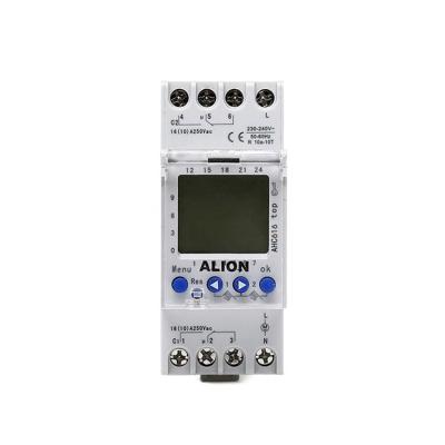 China ALION AHC616 DIN Rail LCD 2 Channels Annual Digital Timer, Time Switch Manufacturers AHC616 for sale