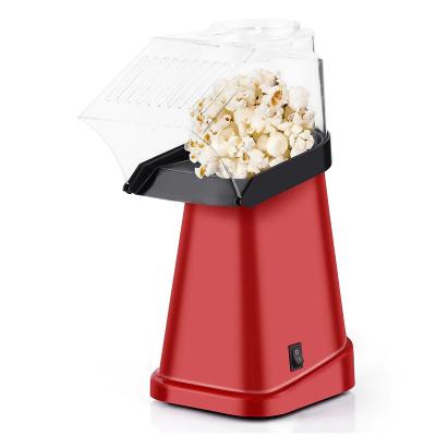 China Hotel Hot Air Popcorn Popper Maker Machine with Oil Free Measuring Cup - Red for sale