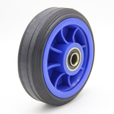 China Solid Power 6inch Wheel Solid Rubber Casters for sale