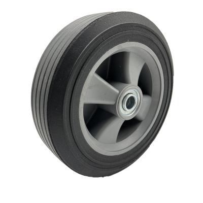 China Other Rubber Wheel 8 9 10 Inch Solid Casters Wheel For Concrete Mixer And Alternator Wheel for sale