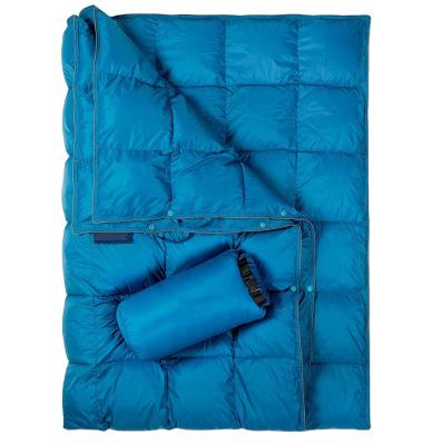 China Wholesale Lightweight Anti-Static Outdoor Camping Recycled Blanket Packable Waterproof Nylon Puffy Printed Outdoor Blanket for sale