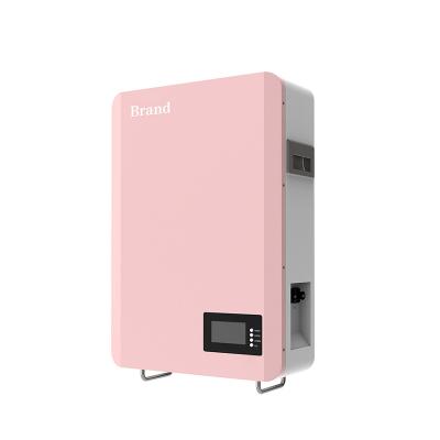 China Type C 3000 Watts wall-mounted energy storage battery system lithium cell solar controlled power wall solar energy system for home for sale