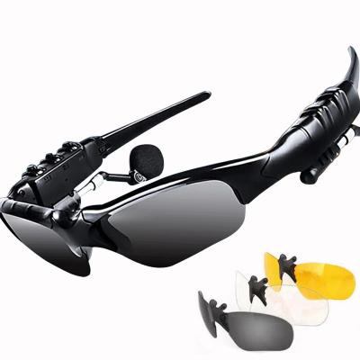 China Fashion 5.0 Binaural Audio Sports Wireless Smart Sunglasses Bluetooth Headset Polarized Bluetooth Sunglasses for sale