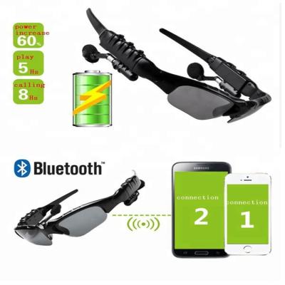 China Portable Bluetooth Sports Smart Sunglasses Mp3 Wireless Stereo Sunglasses Glass Earphone Bluetooth Sunglasses for sale