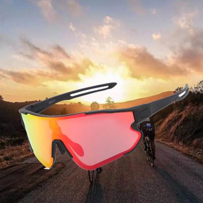 China Outdoor sports glasses 2021 custom cycling sunglasses uv400 outdoor sports bicycle fish golf glasses polarized for sale