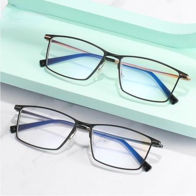 China For Square Men Eyewear Reading Glass Frames Glasses Frames Men Optical Aluminum Frame Optical Glasses for sale