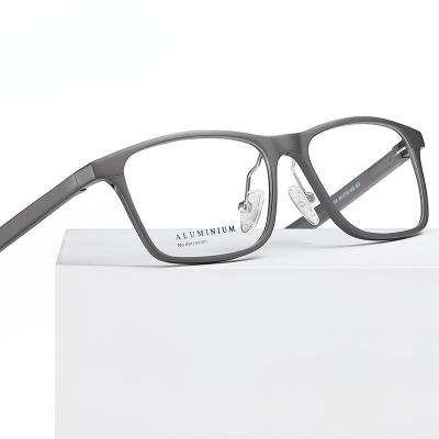 China Fashion square aluminum frame optical glasses frames unisex square optical glasses for sale