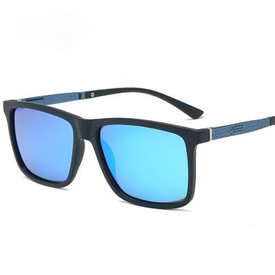 China New Activites Outdoor Magnesium Aluminum Temple Polarized Sunglasses Shape Square Frame Men Colored Night Vision Glasses for sale