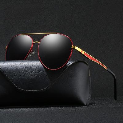 China Hot Fashion Polarized Men Sun Glass Shade Custom Logo Eyewear Anti-UV Sun Glasses Mirror Frog Sunscreen Sale Sun Glasses for sale