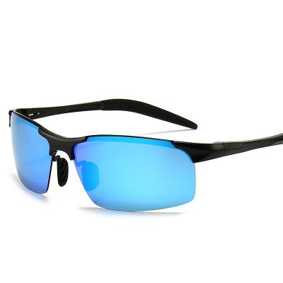 China 2021 Fashion Sunglasses Polarized Aluminum Magnesium New Color Day And Night Changing Glass Sports Sunglasses for sale