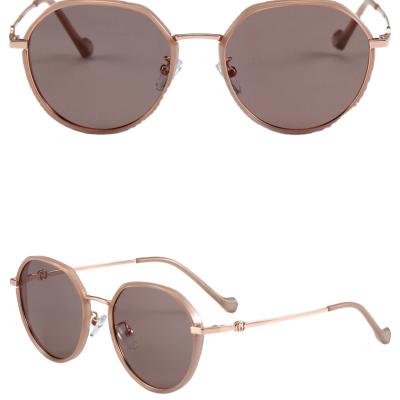 China Fashion Sunglasses Metal Circular Polarized Dark Sunglasses for sale