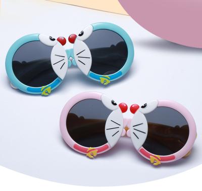 China Fashion Best Selling Cat Cartoon Glasses Children Sunglasses cute kid's sunglasses suitable for boys and girls for sale