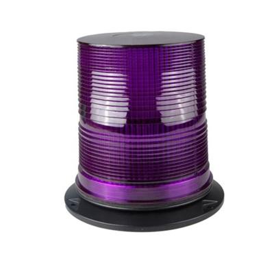 China TOPLEAD DC12-48V Single Flash LED Emergency Rotary Lamp, Metal Base Purple Xenon Spiral Bulbs Tamper Strobe Light en venta