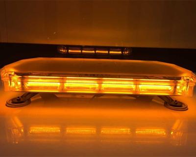 China PMMA+ABS+Aluminum 12-30V 80W COB Yellow Emergency Lightbar Turn Signal Lamp and Warning Rotating for sale