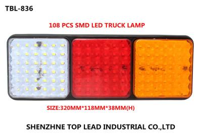 China PC lens and ABS base 3 in 1 LED truck light, 12-24V red white yellow traffic beacon warning light for sale