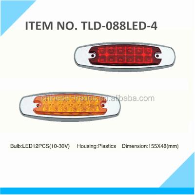 China STROBOSCOPE 12PCS LED 10-30V Truck Side Light Trailer Side Beacon Stop Light For Truck Use for sale