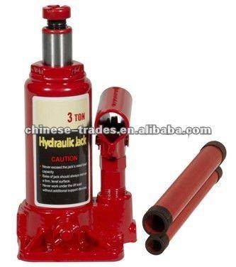 Chine Car Jack Hydraulic Bottle Jack 3 Tons with TUV-GS-CE Certificate à vendre