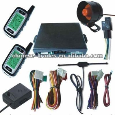 China Remote Two Way Starter Car Security System Car Alarm With Engine Starter zu verkaufen