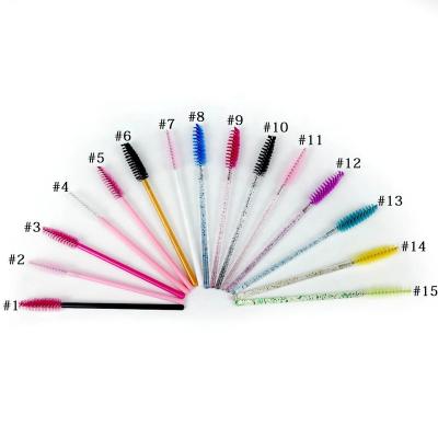 China wholesale hot sale colorful lashes cleaning brush false eyelash skin-friendly tools for sale