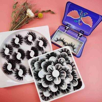 China Factory Price Thick Mink Lashes 100% Natural Dramatic Lashes 18mm Full Strip Eyelashes Best Quality Handmade Lashes Long for sale