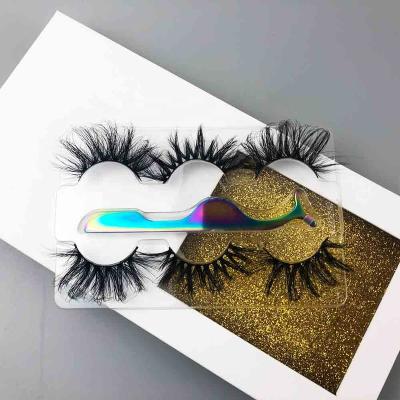 China 25-30 times cross Lash design fluffy streaks makeup eyelashes Handmade 3d Mink Eyelashes High Quality Hot style for sale