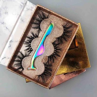 China 25-30 Times Fake Mink Fake Eyelashes Box 3D Korean Premium Lash Korean Strip Packaging Fake Eye from Private Label Seller for sale