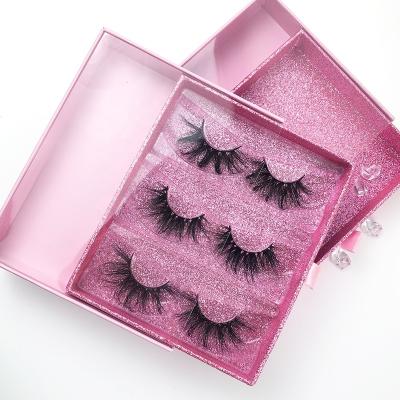 China 25-30 times luxury 100%real mink lashes,private label lashes,custom mink lahes 3d mink eyelash packaging for sale