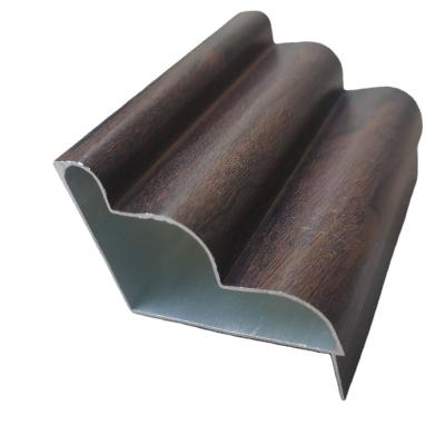 China New product Kuwait market profile door aluminum profile extrusion decorations wooden extrusion print sideboard for sale