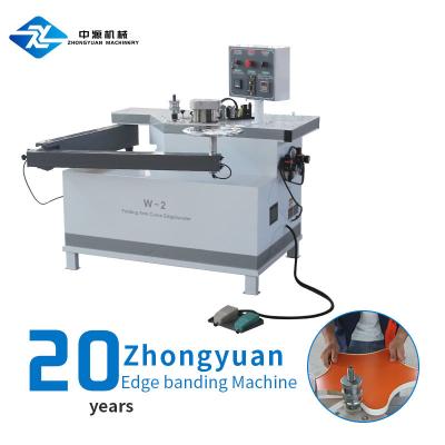 China Factory Zhongyuan u shape edge banding machine folding arm curve edge edge corner rounding machine for melamine for sale