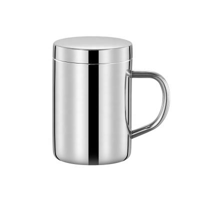 China Durable all-steel 304 stainless steel double-layer cup for sale