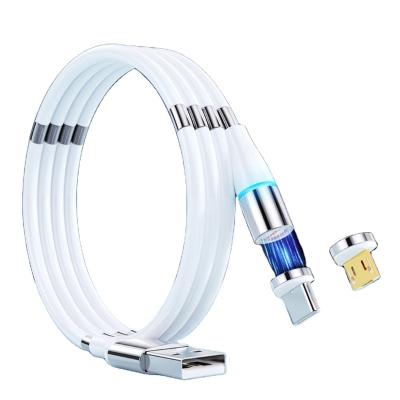 China Mobile Phone New Durable 3 in 1 Type Data Cables USB C Fast Charging Magnetic Cable For IPhone USB Charging Cable for sale