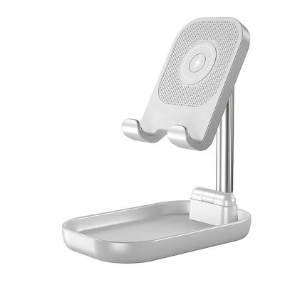 China For Mobile Phone/For Tablet New Arrival Stand Holder Phone Quick Charging Folding Desk Stand 2022 With Wireless Charging for sale