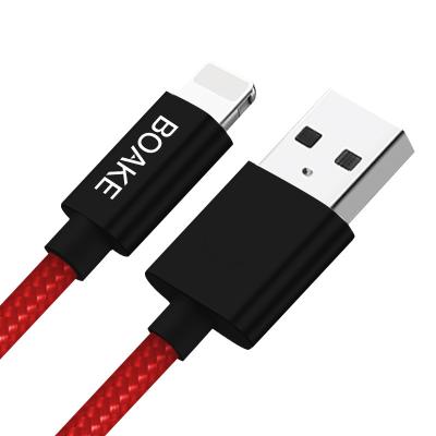 China 2.1A Current Fast Transmit Usb Type-C Nylon Band SOSLPAI For iPhone Mobile Phone Wear-resisting Portable Data Cable for sale