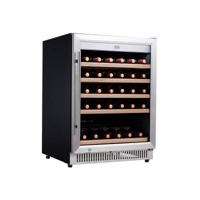 China Electric Wine Cabinet Height Quality 154L Single Zone Under Counter Wine Coolers Compressor Wine Fridges for sale